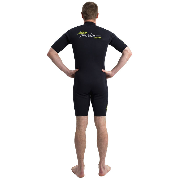 Shorty Wetsuit Costa Man 2mm Black Size XL Marlin 118455