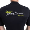 Shorty Wetsuit Costa Man 2mm Black Size XL Marlin 118455