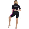 Shorty Wetsuit Costa Woman 2mm Black-Violet Size S Marlin 118459