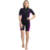Shorty Wetsuit Costa Woman 2mm Black-Violet Size L Marlin 118461