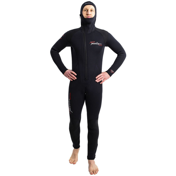 Diving Hooded Full Wetsuit Safari Man 5mm Black Size L Marlin 118465