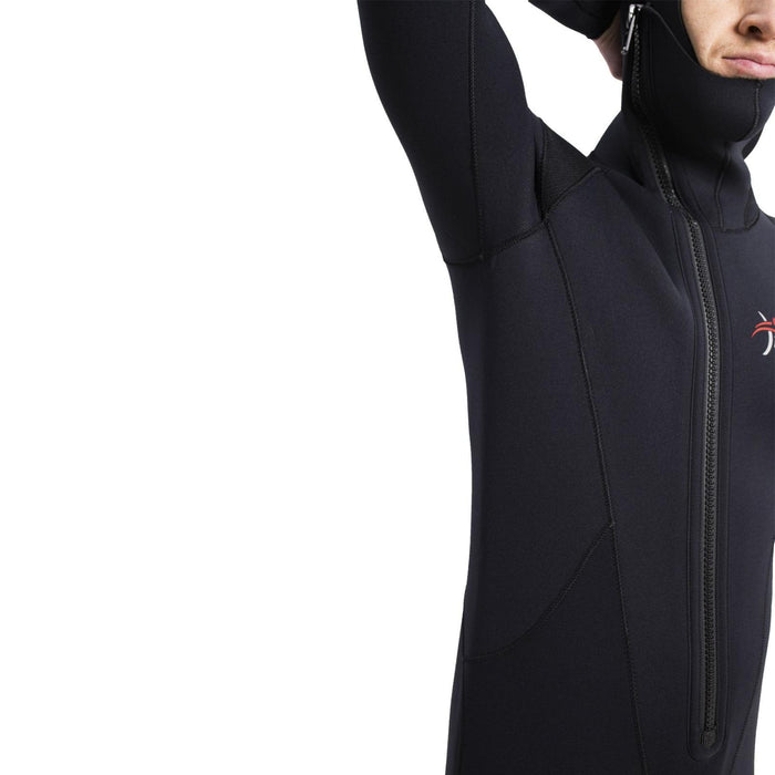 Diving Hooded Full Wetsuit Safari Man 7mm Black Size XXL Marlin 118473