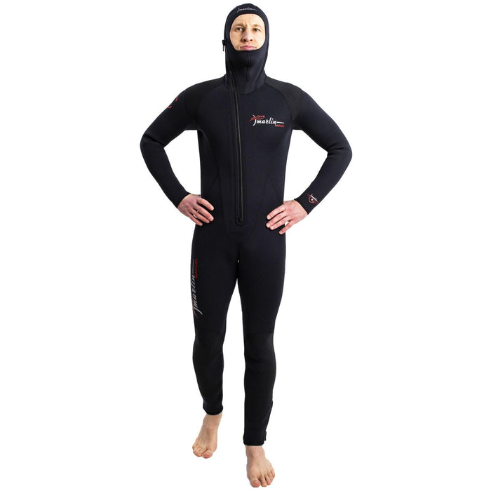 Diving Hooded Full Wetsuit Safari Man 7mm Black Size XXL Marlin 118473