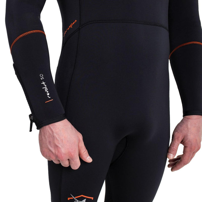 Diving Full Wetsuit Revolut Man 5mm Black Size XL Marlin 118507