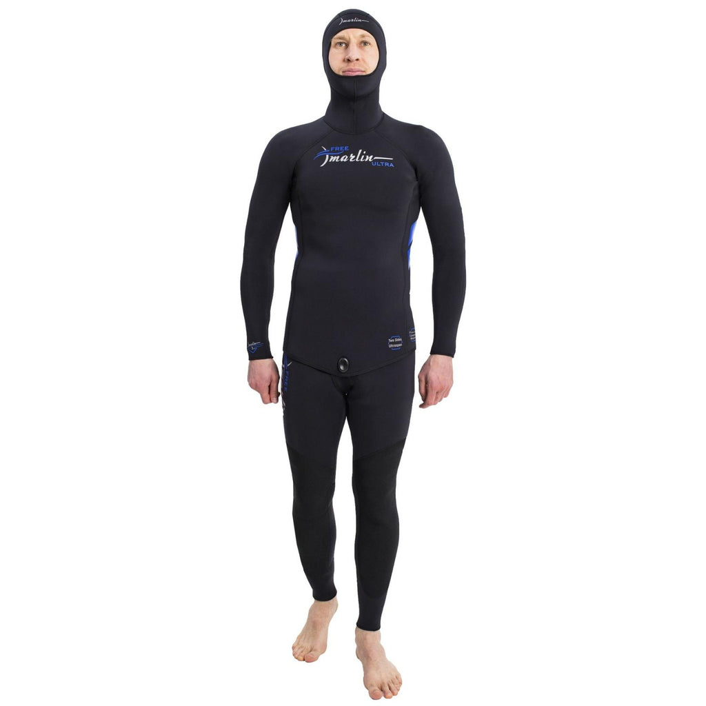 Freediving Full Hooded Wetsuit Ultra Man 5mm Black Size XXXL Marlin 118537