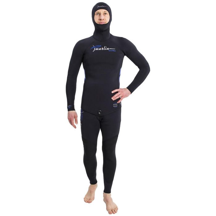 Freediving Full Hooded Wetsuit Ultra Man 5mm Black Size XXXL Marlin 118537