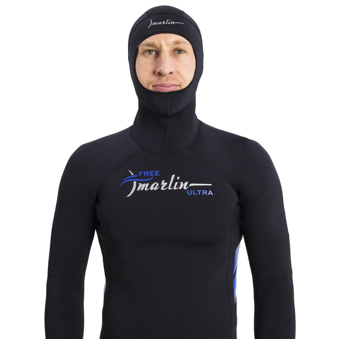 Freediving Full Hooded Wetsuit Ultra Man 5mm Black Size XXXL Marlin 118537