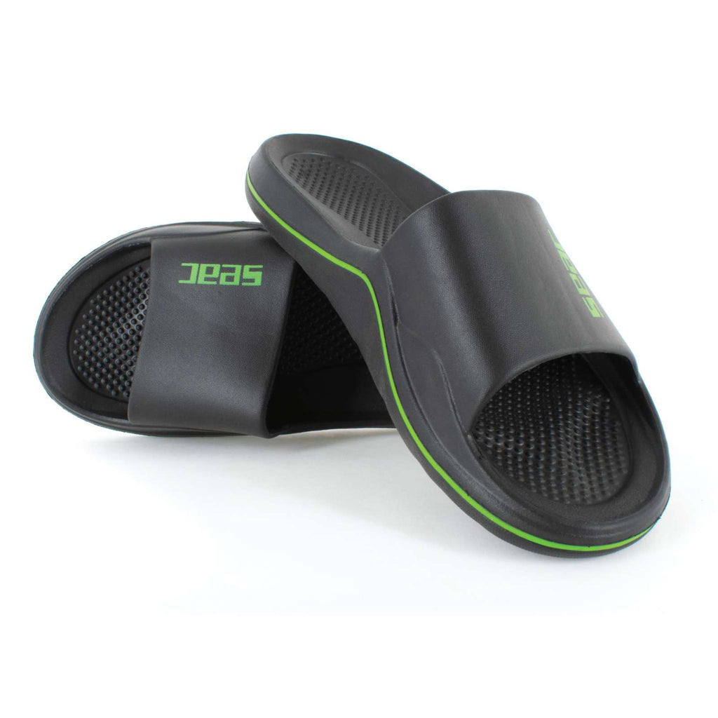 Slippers Caya Black-Lime Size 40 Seac 150-16NL-40