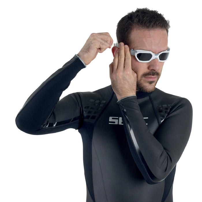 Occhialini da nuoto Aquatech Bianco-Argento Seac 152-32WAG