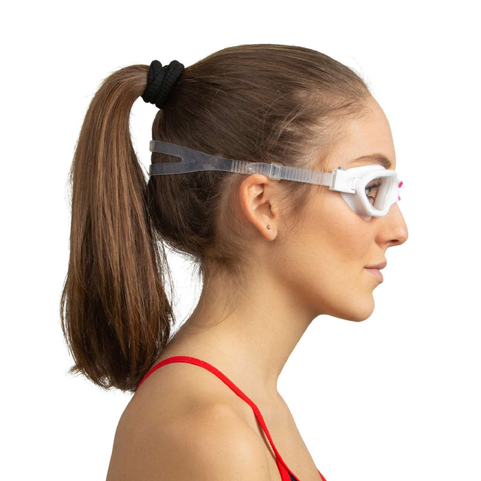 Gogle pływackie Aquatech Białe-Różowe Seac 152-32WP