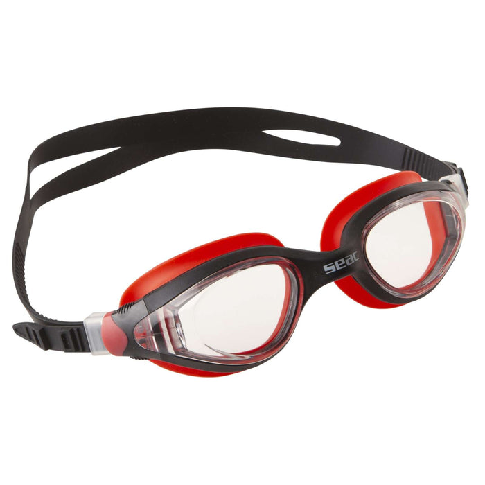Swimming Goggles Ritmo Black-Red Clear Lenses Seac 152-37NR