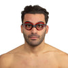 Swimming Goggles Ritmo Black-Red Clear Lenses Seac 152-37NR
