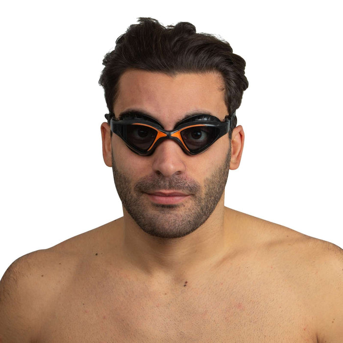 Swimming Goggles Lynx Black-Orange Smoked Lenses Seac 152-55NO-LF