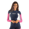 Rash Guard Raa Lang Evo Vrouw Donker-Blauw XS Seac 155-1-XS