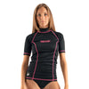Rash Guard T-Sun Corto Mujer Negro S Seac 155-19-S