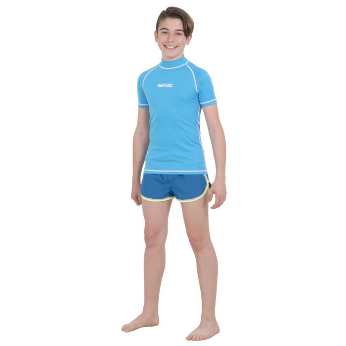 Rash Guard T-Sun Short Kids Boy Light-Blue 3 Years Seac 155-20-3
