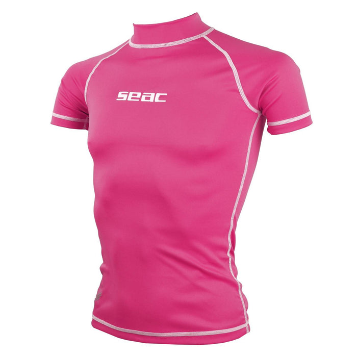 T-shirt Rash Guard T-Sun Court Enfant Fille Rose 3 Ans Seac 155-21-3