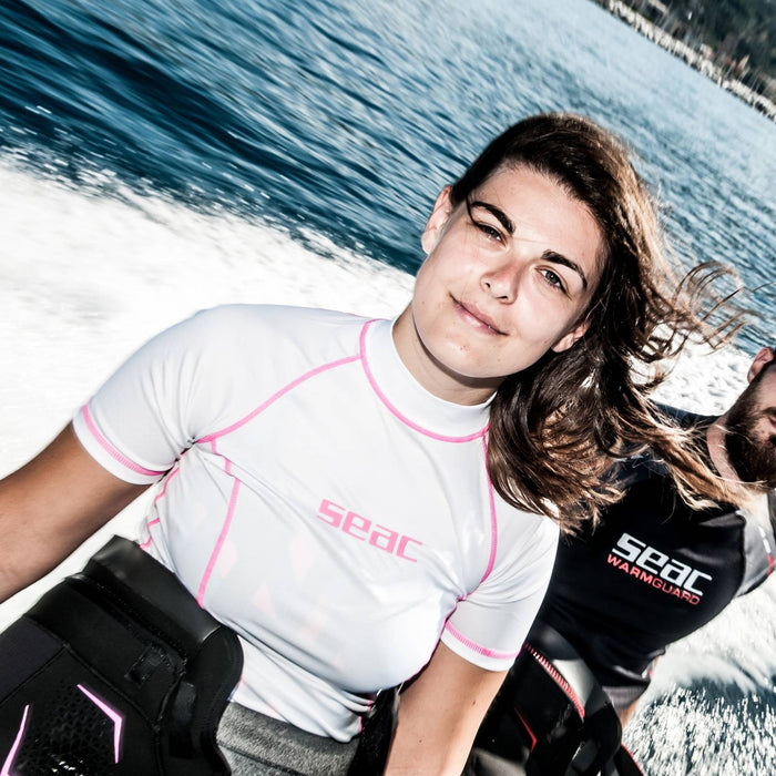 Rash Guard T-Sun Kurzfrau Weiß S Seac 155-23-S