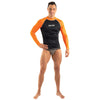 Rash Guard T-Sun Langmann Schwarz-Orange XXL Seac 155-24-XXL