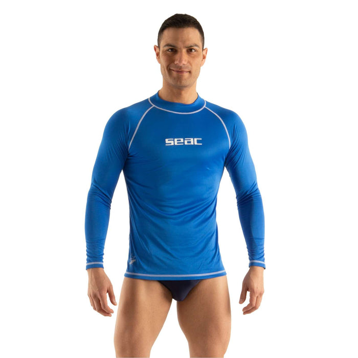 Rash Guard T-Sun Lungo Uomo Blu XL Seac 155-25-XL