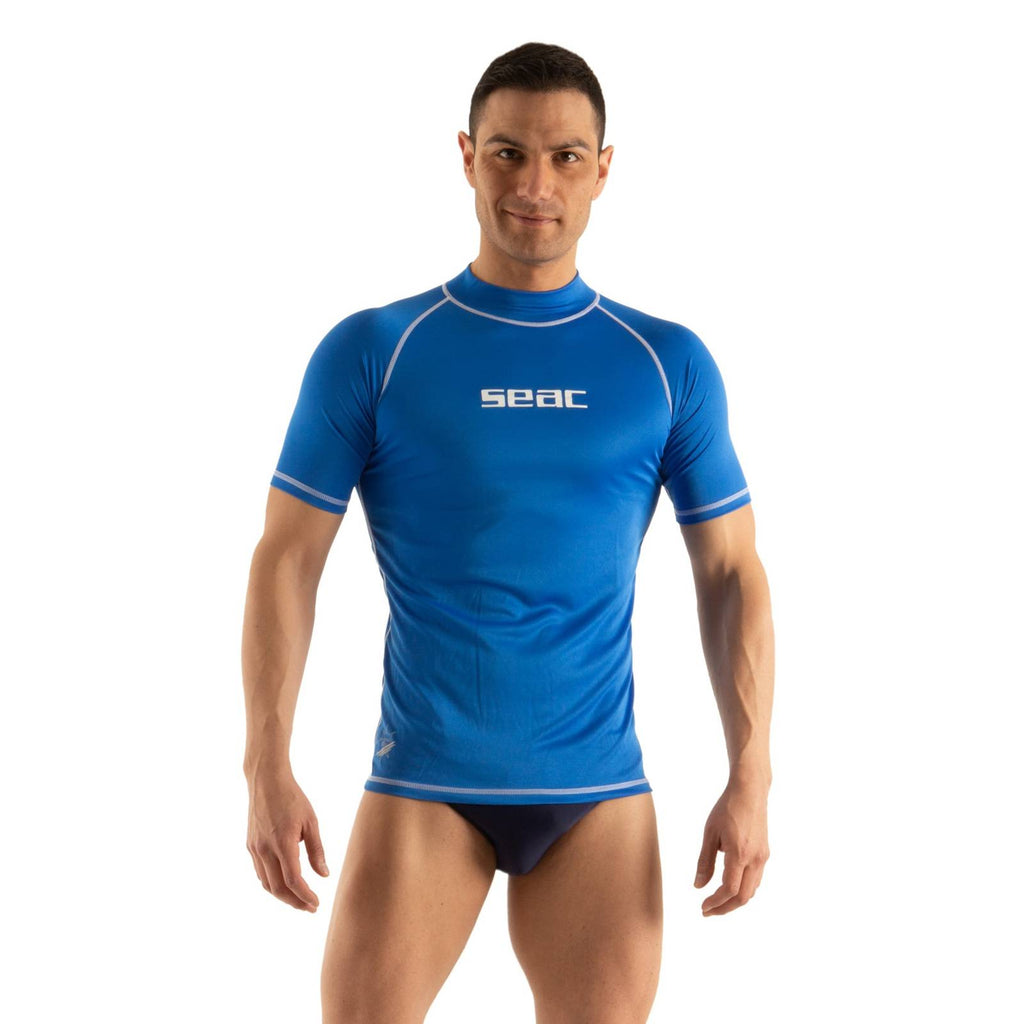 Rash Guard T-Sun Court Homme Bleu S Seac 155-27-S