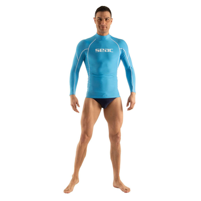 Rash Guard Raa Lange Evo Man Licht-Blauw M Seac 155-29-M