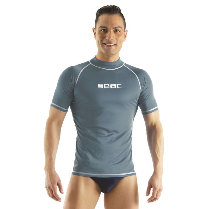 Rash Guard T-Sun Short Man Grey XXXXL Seac 155-35-XXXL