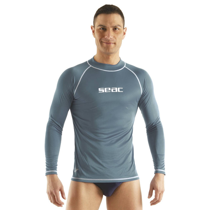 Rash Guard T-Sun Long Mann Grau XL Seac 155-36-L
