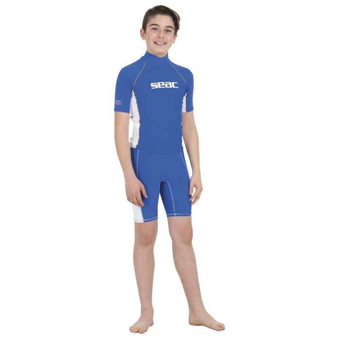 Rash Guard Raa Korte Kinderen Evo Blauw 6 Jaar Seac 155-4-6