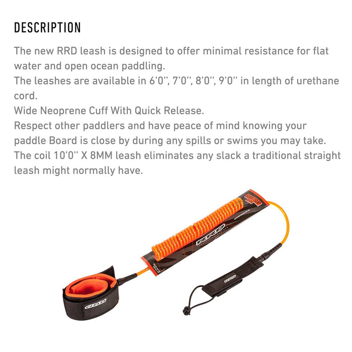 Surf Leash Opgerolde Manchet 8x10'' RRD 15HCHSLH10