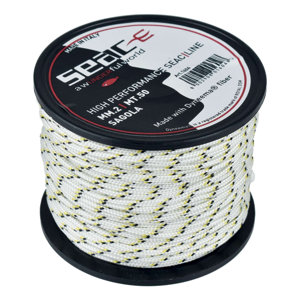 Core Dyneema White-Yellow 50m 2mm Seac 1604