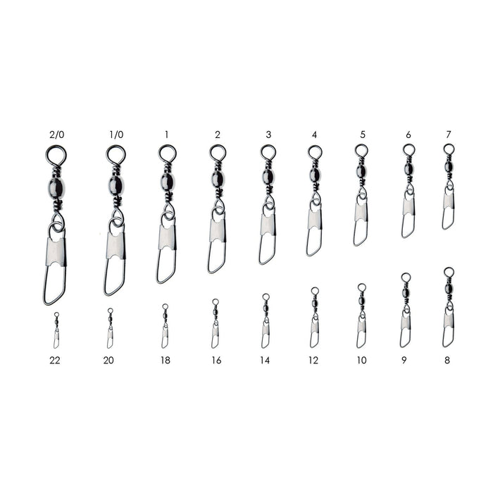 Swivels With Snap 12pcs Black №1-0 Expert Predator 16320