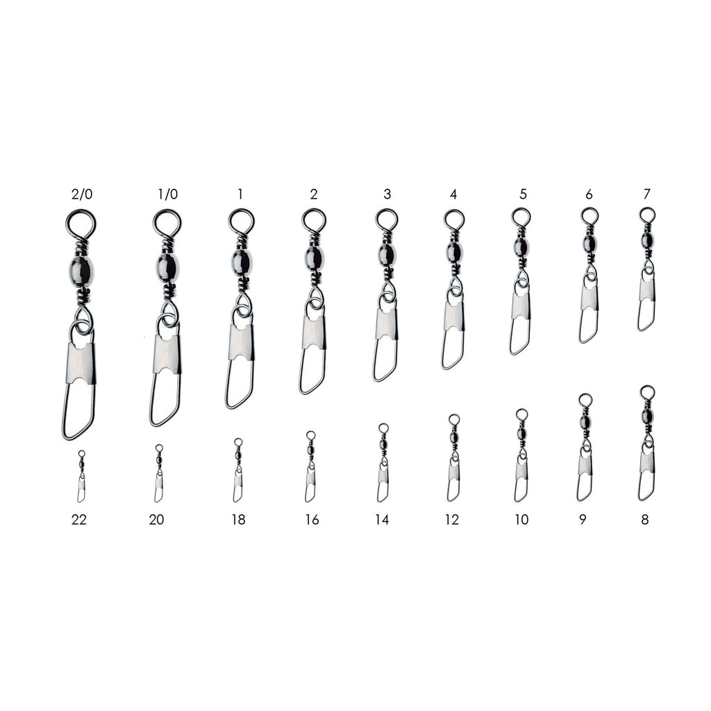 Swivels With Snap 12pcs Black №4 Expert Predator 16360