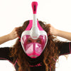 Snorkeling Full Face Mask Magica White-Pink S-M Seac 170-10WP-SLT