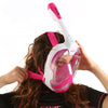 Snorkeling Full Face Mask Magica White-Pink S-M Seac 170-10WP-SLT