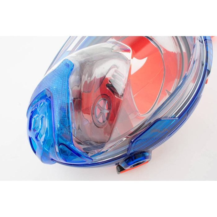 Snorkeling Full Face Mask Magica Grey-Blue-Orange XS-S Seac 170-14BO-SLT