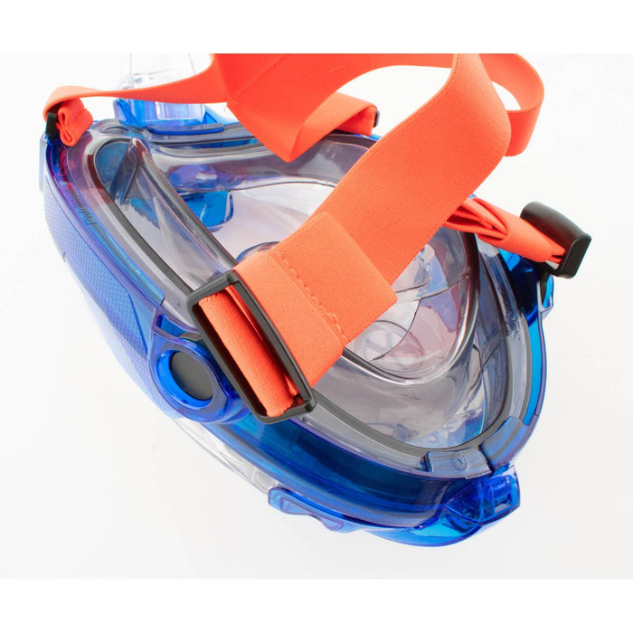 Snorkeling Full Face Mask Magica Grey-Blue-Orange XS-S Seac 170-14BO-SLT
