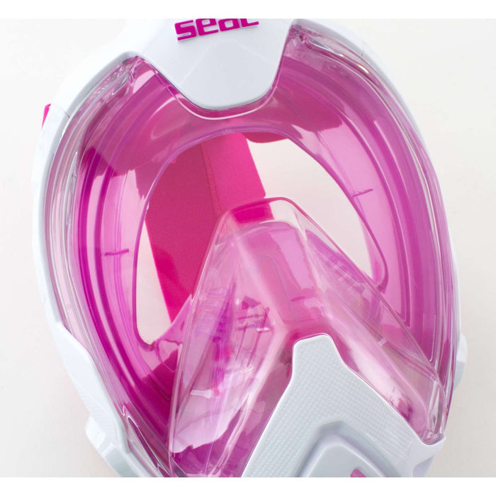 Snorkeling Full Face Mask Magica White-Pink XS-S Seac 170-14WP-SLT