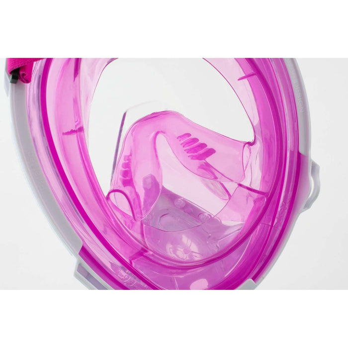 Snorkeling Full Face Mask Magica White-Pink XS-S Seac 170-14WP-SLT