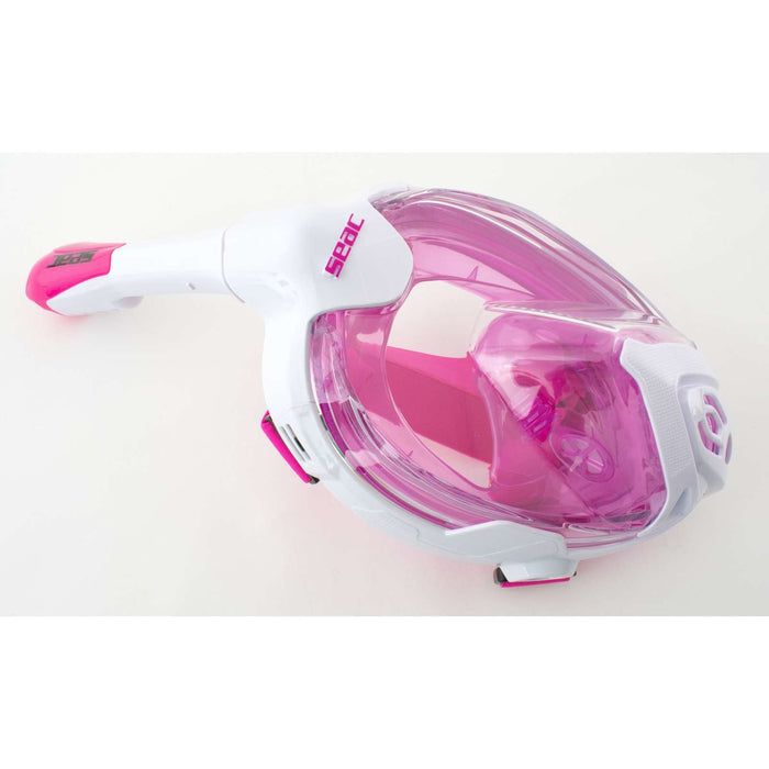 Snorkeling Full Face Mask Magica White-Pink XS-S Seac 170-14WP-SLT