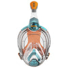 Snorkeling Full Face Mask Libera Aquamarine-Orange Kids Seac 170-20AO-SKL