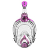 Snorkeling Full Face Mask Libera Transparent-Pink Kids Seac 170-20PT-SKL