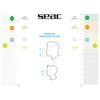 Maschera da snorkeling Full Face Libera Aquamarine-Arancione S-M Seac 170-6AO-SKL