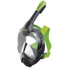 Maschera da Snorkeling a Visiera Intera Libera Nera-Lime S-M Seac 170-6NL-SBL