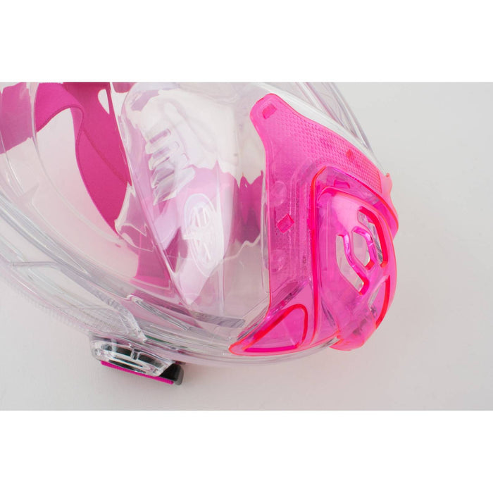 Maschera da Snorkeling a Visiera Intera Libera Trasparente-Rosa XS-S Seac 170-7TP-SKL