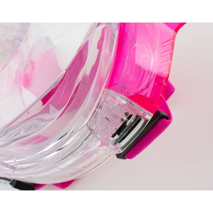 Maschera da Snorkeling a Visiera Intera Libera Trasparente-Rosa XS-S Seac 170-7TP-SKL
