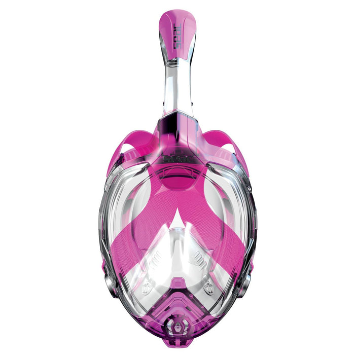 Maschera da Snorkeling a Visiera Intera Libera Trasparente-Rosa XS-S Seac 170-7TP-SKL