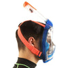 Snorkeling Full Face Mask Magica Grey-Blue-Orange L-XL Seac 170-9BO-SLT