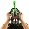 Snorkelmasker met Volledige Gezicht Magica Grijs-Doorzichtig-Limoen L-XL Seac 170-9FL-SLT