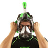 Snorkelmasker met Volledige Gezicht Magica Grijs-Doorzichtig-Limoen L-XL Seac 170-9FL-SLT